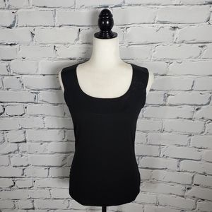 St. John Caviar Black Tank Top